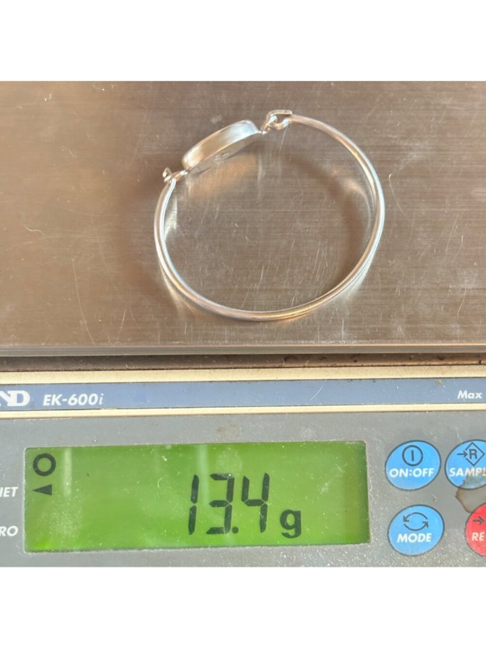 Engravable ID Bangle Bracelet Sterling Silver 925 One Size - Picture 12 of 12